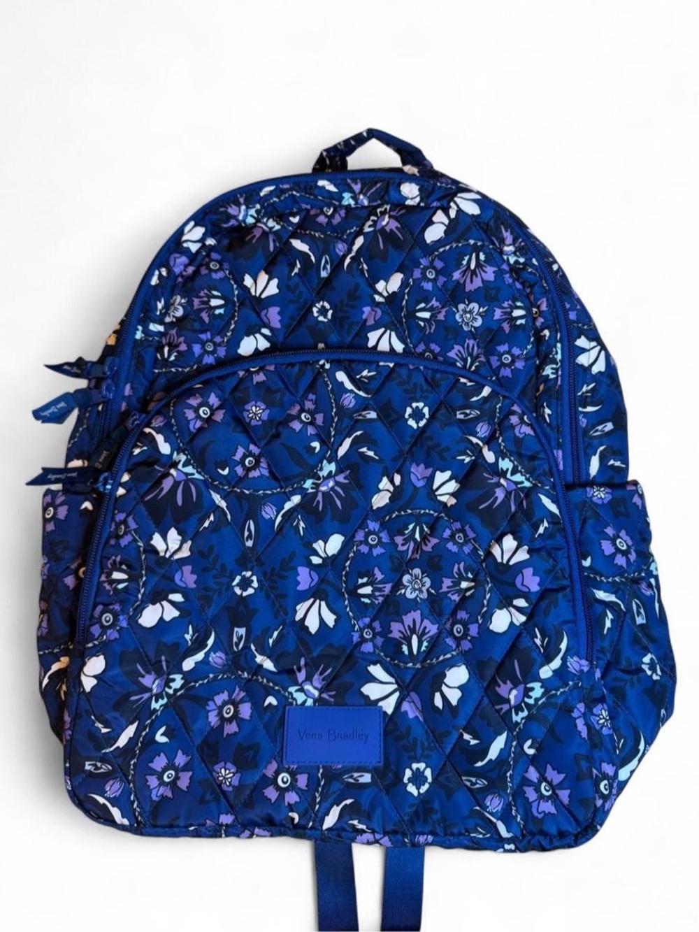 Vera Bradley Royal Blue Floral Quilted Backpack